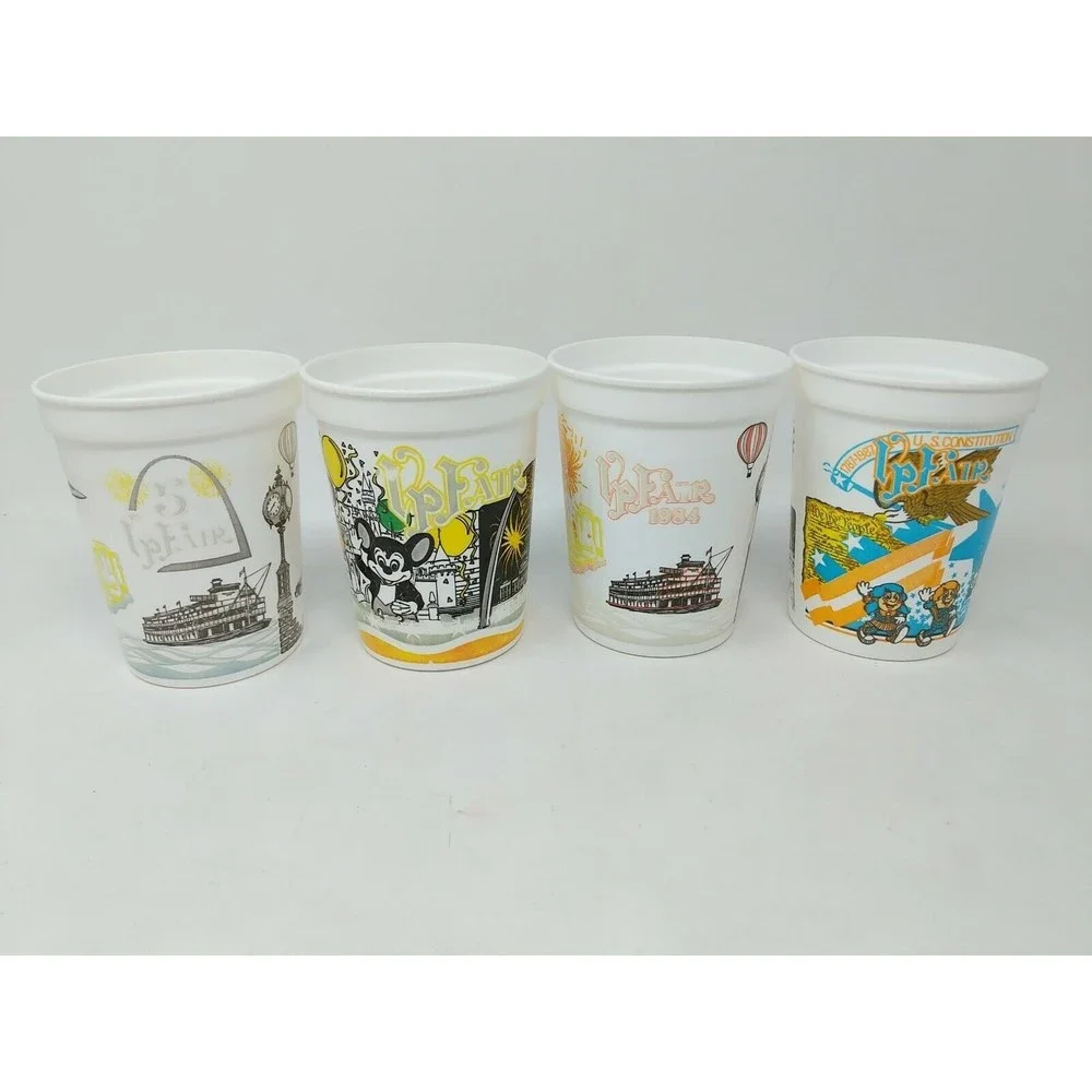 VP Veiled Prophet Fair Saint Louis Cups Arch Promo Souvenir VTG‎ 80s 1980s 1984